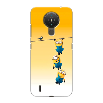 Силиконовый чехол на Nokia 1.4 с принтом Миньоны Силиконовый чехол на Nokia 1.4 с принтом Миньоны
