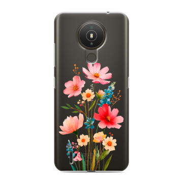 Силиконовый чехол на Nokia 1.4 с принтом Цветы