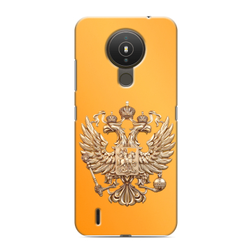 Силиконовый чехол на Nokia 1.4 с принтом Герб Флаг России