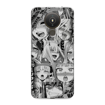 Силиконовый чехол на Nokia 1.4 с принтом Ahegao Ахегао Аниме