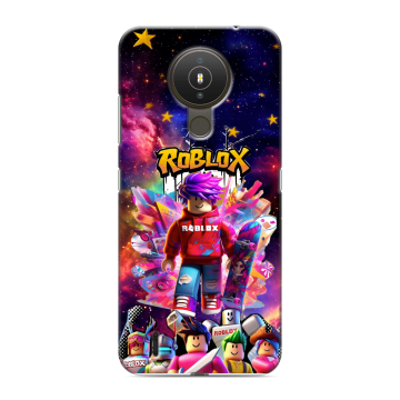 Силиконовый чехол на Nokia 1.4 с принтом Roblox Роблокс
