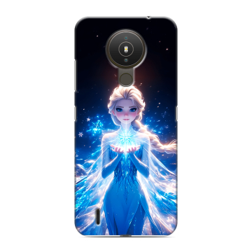 Силиконовый чехол на Nokia 1.4 с принтом Холодное сердце Frozen Силиконовый чехол на Nokia 1.4 с принтом Холодное сердце Frozen
