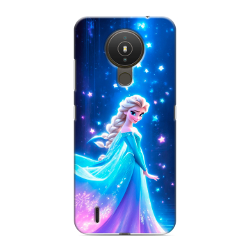 Силиконовый чехол на Nokia 1.4 с принтом Холодное сердце Frozen Силиконовый чехол на Nokia 1.4 с принтом Холодное сердце Frozen