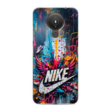Силиконовый чехол на Nokia 1.4 с принтом Nike Найк Силиконовый чехол на Nokia 1.4 с принтом Nike Найк