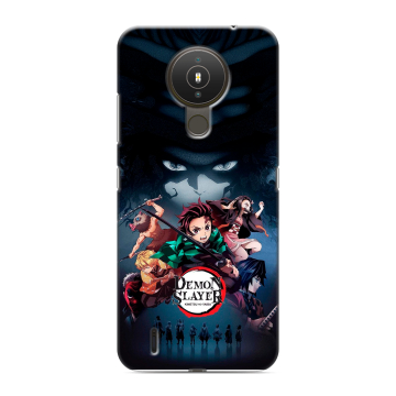 Силиконовый чехол на Nokia 1.4 с принтом Demon Slayer Клинок рассекающий демонов Силиконовый чехол на Nokia 1.4 с принтом Demon Slayer Клинок рассекающий демонов
