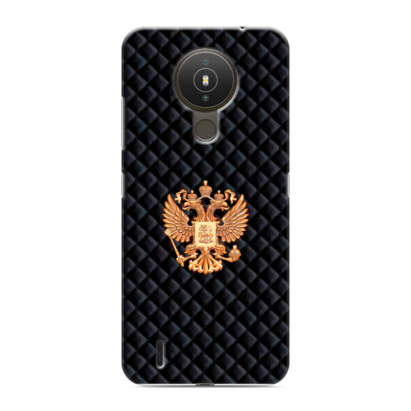Силиконовый чехол на Nokia 1.4 с принтом Герб России принт Силиконовый чехол на Nokia 1.4 с принтом Герб России принт