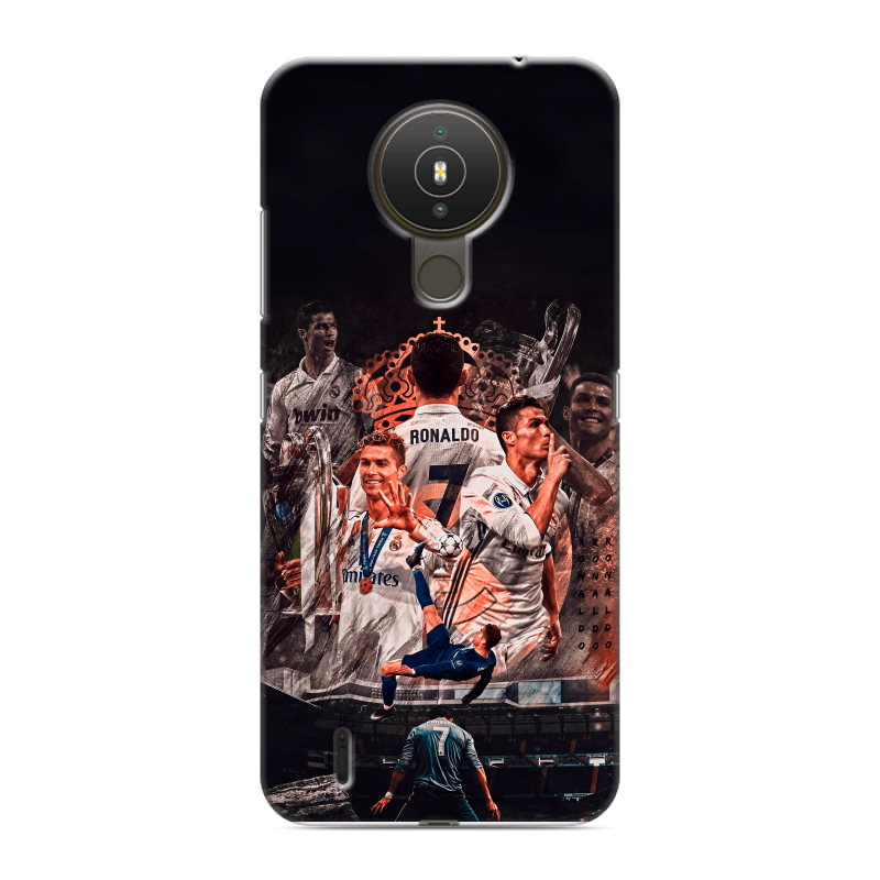 Силиконовый противоударный чехол на Nokia 1.4 с принтом Реал Роналдо Real Ronaldo Силиконовый противоударный чехол на Nokia 1.4 с принтом Реал Роналдо Real Ronaldo