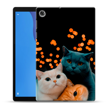 Силиконовый чехол на планшета Lenovo Tab M10 HD Gen 2 с принтом Кошки Силиконовый чехол на планшета Lenovo Tab M10 HD Gen 2 с принтом Кошки
