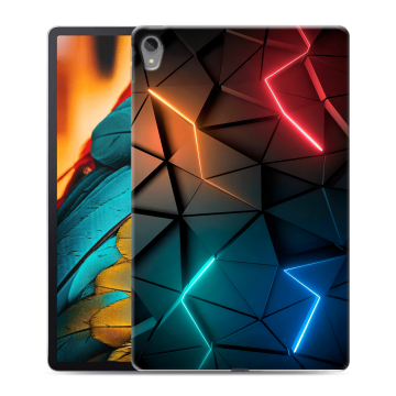 Силиконовый чехол на планшета Lenovo Tab P11 с принтом Абстракция неон Силиконовый чехол на планшета Lenovo Tab P11 с принтом Абстракция неон