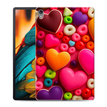 Силиконовый чехол на планшета Lenovo Tab P11 с принтом Сердечки Силиконовый чехол на планшета Lenovo Tab P11 с принтом Сердечки