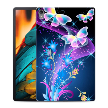 Силиконовый чехол на Lenovo Tab P11 с принтом Бабочки