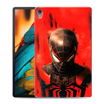 Силиконовый чехол на Lenovo Tab P11 с принтом человек паук spiderman