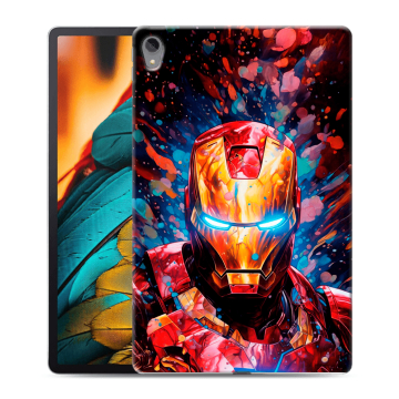 Силиконовый чехол на Lenovo Tab P11 с принтом Железный человек Ironman
