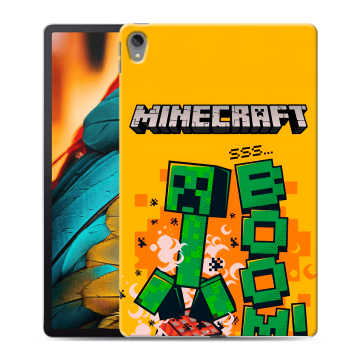 Силиконовый чехол на Lenovo Tab P11 с принтом Майнкрафт Minecraft