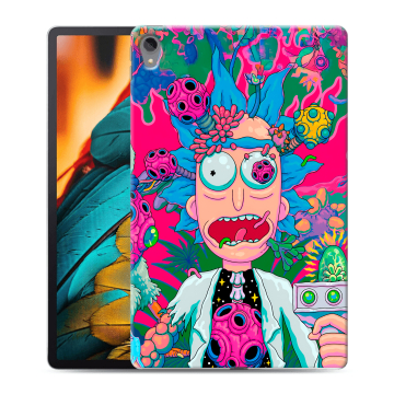 Силиконовый чехол на Lenovo Tab P11 с принтом Рик и Морти Rick Morty