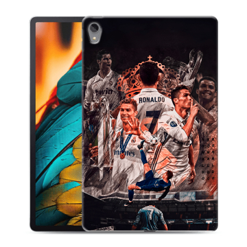 Силиконовый чехол на Lenovo Tab P11 с принтом Реал Роналдо Real Ronaldo Силиконовый чехол на Lenovo Tab P11 с принтом Реал Роналдо Real Ronaldo