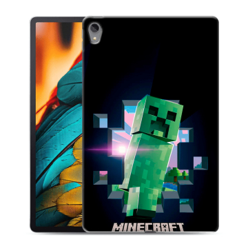Силиконовый чехол на Lenovo Tab P11 с принтом Майнкрафт Minecraft
