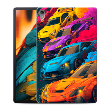 Силиконовый чехол на Lenovo Tab P11 с принтом Тачки
