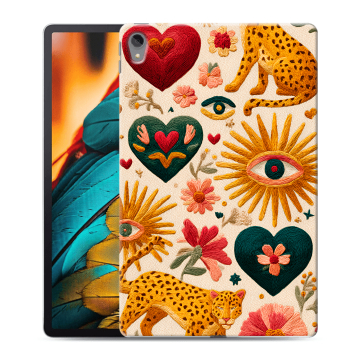 Силиконовый чехол на Lenovo Tab P11 с принтом Модный принт
