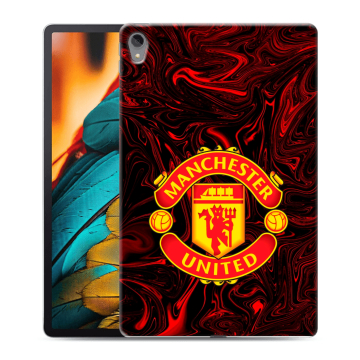 Силиконовый чехол на Lenovo Tab P11 с принтом Manchester United