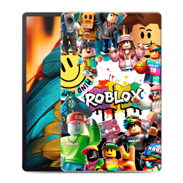 Силиконовый чехол на Lenovo Tab P11 с принтом Roblox Роблокс