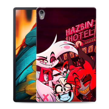 Силиконовый чехол на Lenovo Tab P11 с принтом Hazbin Hotel Отель Хазбин