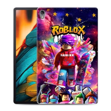 Силиконовый чехол на Lenovo Tab P11 с принтом Roblox Роблокс