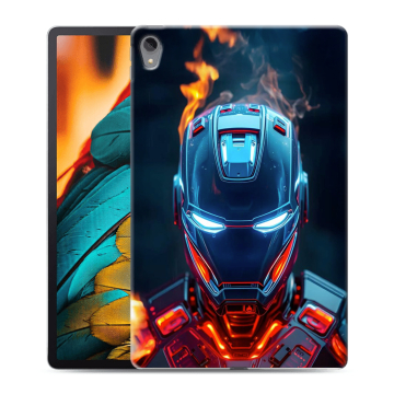 Силиконовый чехол на Lenovo Tab P11 с принтом IronMan Железный человек