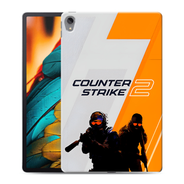 Силиконовый чехол на Lenovo Tab P11 с принтом Counter Strike