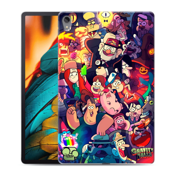 Силиконовый чехол на Lenovo Tab P11 с принтом Gravity Falls Гравити Фолз