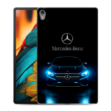 Силиконовый чехол на Lenovo Tab P11 с принтом Mercedes Мерседес Силиконовый чехол на Lenovo Tab P11 с принтом Mercedes Мерседес