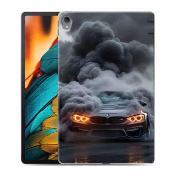 Силиконовый чехол на Lenovo Tab P11 с принтом BMW БМВ