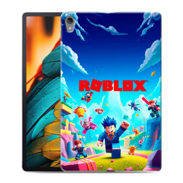 Силиконовый чехол на Lenovo Tab P11 с принтом Roblox Роблокс
