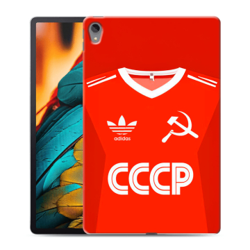 Силиконовый чехол на Lenovo Tab P11 с принтом Флаг Герб СССР