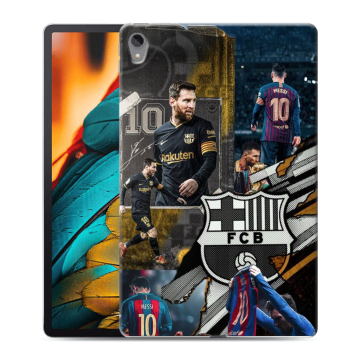 Силиконовый чехол на Lenovo Tab P11 с принтом Messi Barcelona Силиконовый чехол на Lenovo Tab P11 с принтом Messi Barcelona