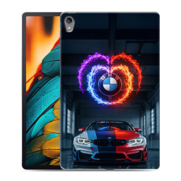 Силиконовый чехол на Lenovo Tab P11 с принтом BMW БМВ