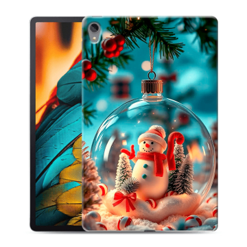 Силиконовый чехол на Lenovo Tab P11 с принтом Новый год