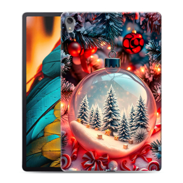 Силиконовый чехол на Lenovo Tab P11 с принтом Новый год