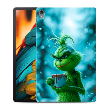 Силиконовый чехол на Lenovo Tab P11 с принтом Новый год гринч
