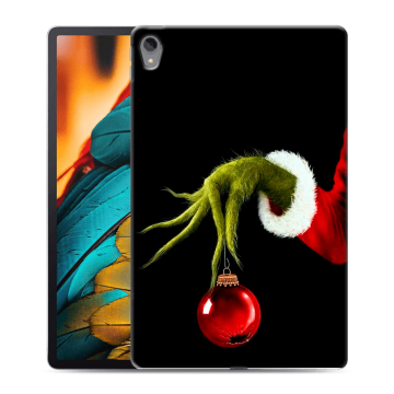 Силиконовый чехол на Lenovo Tab P11 с принтом Новый год Гринч