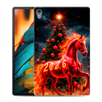 Силиконовый чехол на Lenovo Tab P11 с принтом Новый год