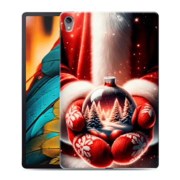 Силиконовый чехол на Lenovo Tab P11 с принтом Новый год