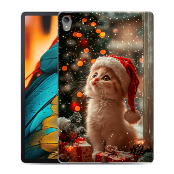 Силиконовый чехол на Lenovo Tab P11 с принтом Новый год