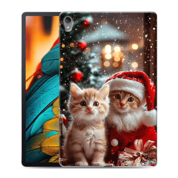 Силиконовый чехол на Lenovo Tab P11 с принтом Новый год