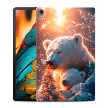 Силиконовый чехол на Lenovo Tab P11 с принтом Новый год