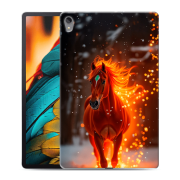 Силиконовый чехол на Lenovo Tab P11 с принтом Новый год
