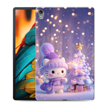 Силиконовый чехол на Lenovo Tab P11 с принтом Новый год