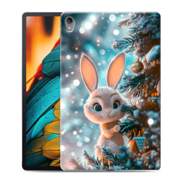 Силиконовый чехол на Lenovo Tab P11 с принтом Новый год