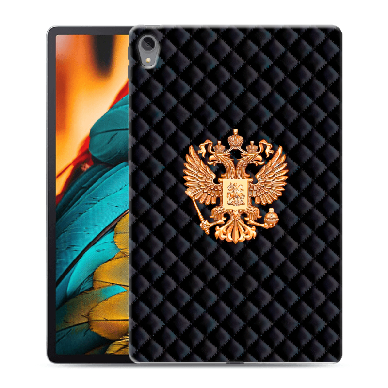Силиконовый чехол на Lenovo Tab P11 с принтом Герб России принт Силиконовый чехол на Lenovo Tab P11 с принтом Герб России принт