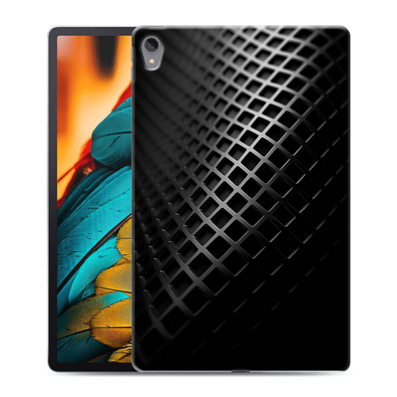 Силиконовый чехол на Lenovo Tab P11 с принтом Текстура металла Силиконовый чехол на Lenovo Tab P11 с принтом Текстура металла